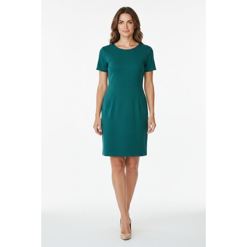 Old Navy Cotton Sheath Dress Emerald Forest Hunter Green Women's Size Small